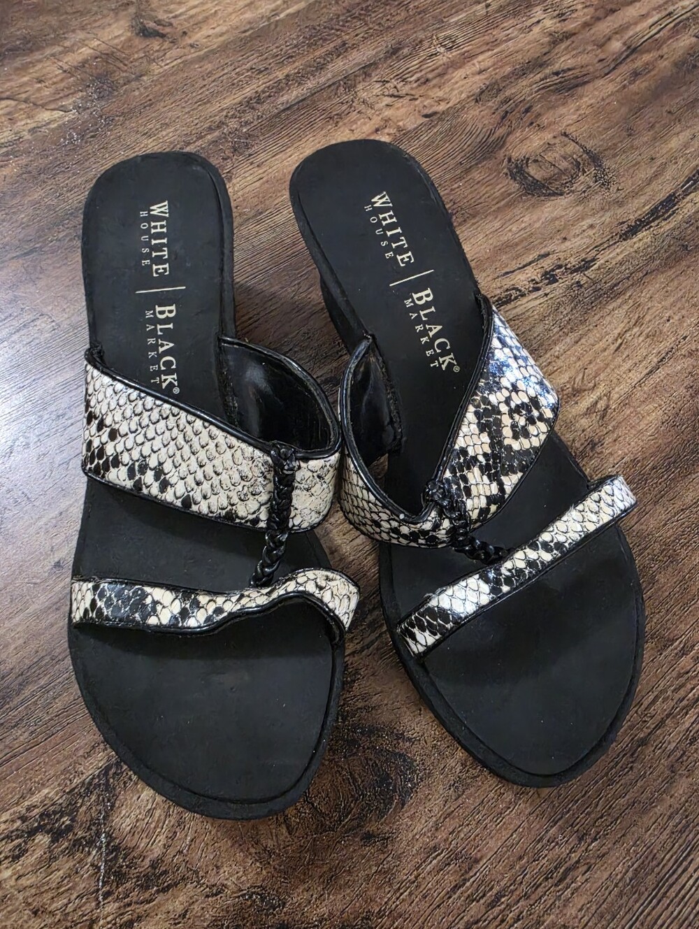 White House Black Market Wedge Sandals
